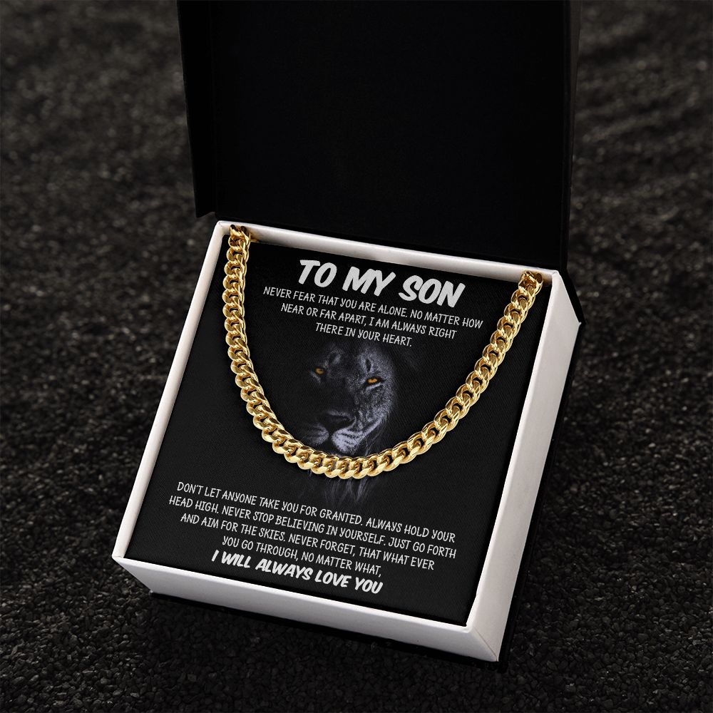 My Son | You are not alone - Cuban Link Chain