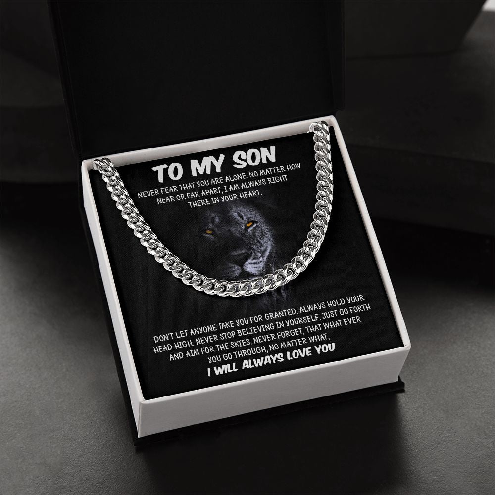 My Son | You are not alone - Cuban Link Chain
