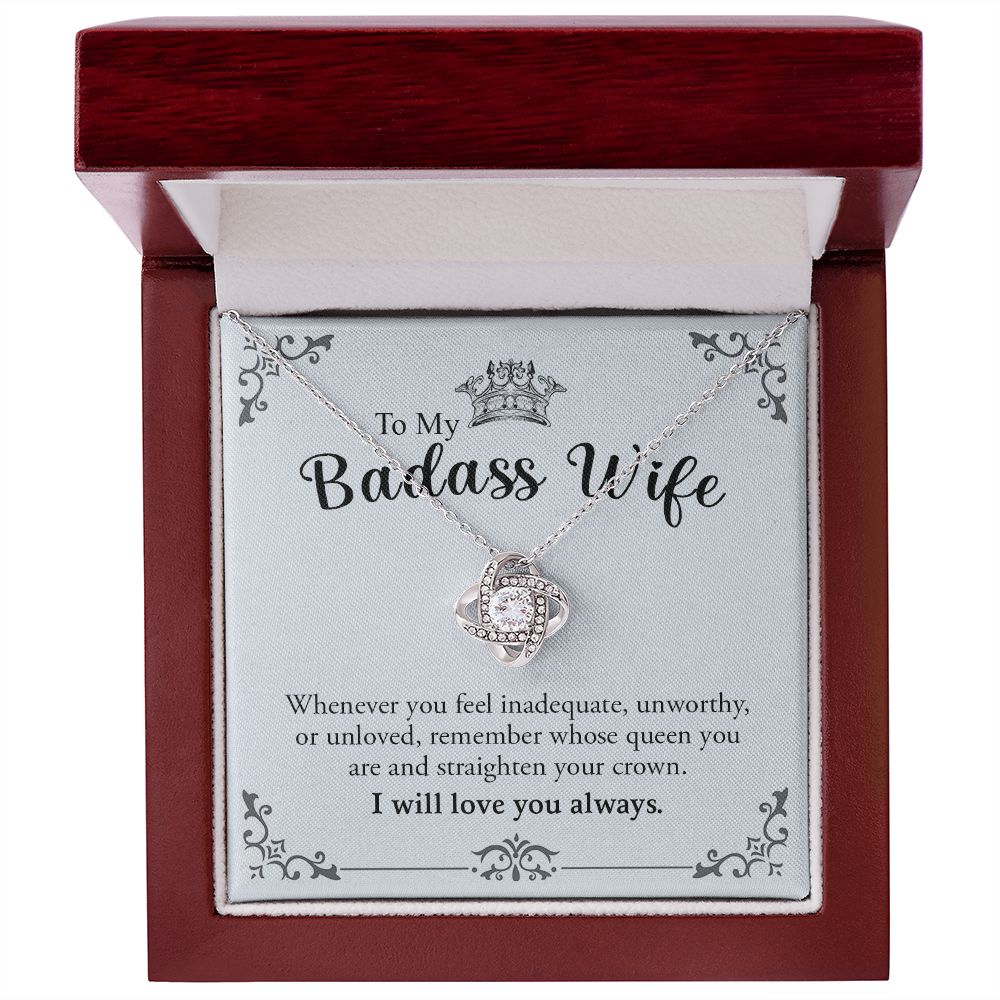 My Badass Wife | Most loving person - Love Knot Necklace